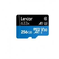 LEXAR MICROSDXC 633X 256GB W/SD ADAPTER U3 (LSDMI256BB633A)