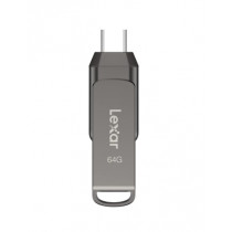 LEXAR JUMPDRIVE D400 64GB USB3.1 YPTE-C OTG FLASH DRIVE 