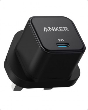ANKER POWER PORT III 20W CUBE WALL CHARGER – BLACK (A2149K11)